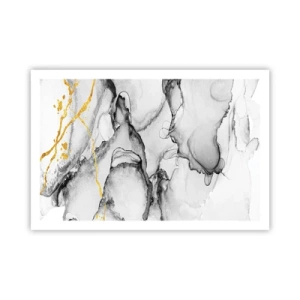 Plagát - Kompozícia so zlatým motívom - 91x61 cm