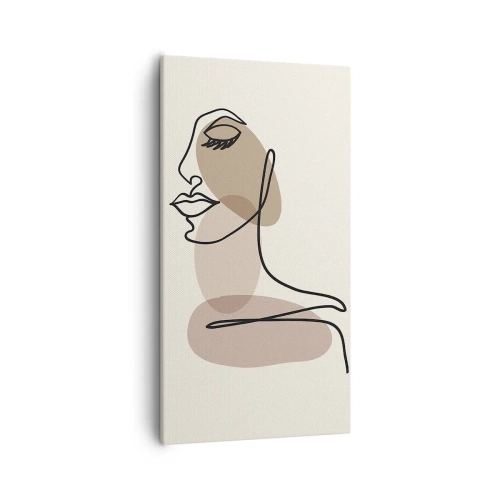 Obraz na plátne - Pri počúvaní samého seba - 55x100 cm