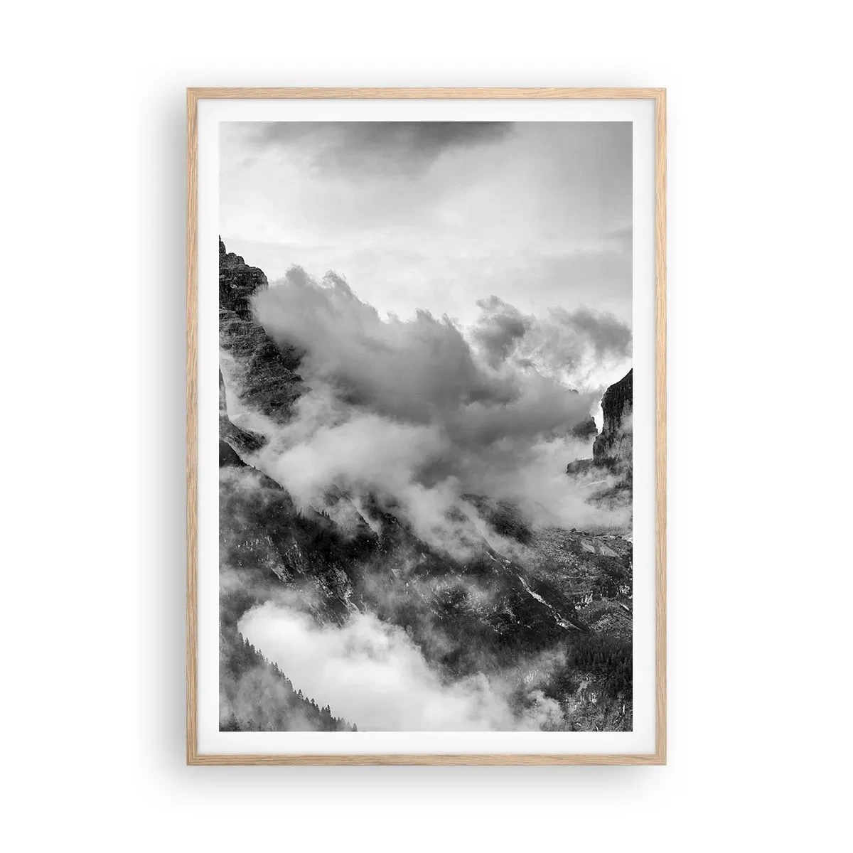 Plagát v ráme zo svetlého duba - Krásne a kruté - 70x100 cm