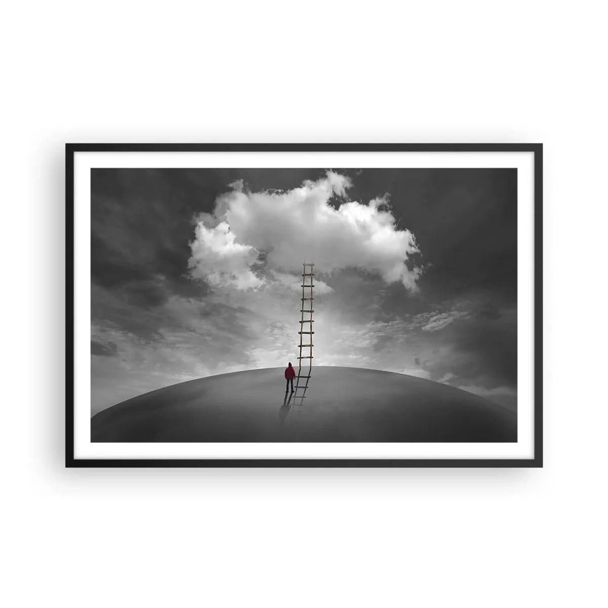 Plagát v čiernom ráme - Všetko je možné - 91x61 cm