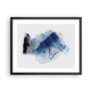 Plagát v čiernom ráme - Ľadová hora - 50x40 cm