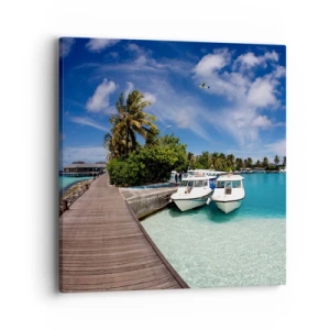 Obraz na plátne - A predsa raj existuje - 40x40 cm