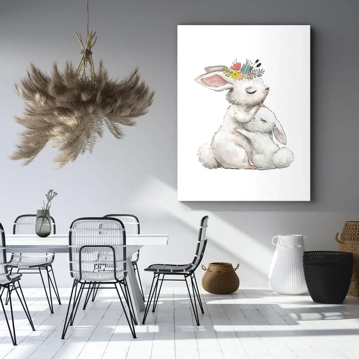 Obraz na plátne - Najlepšie je u mamy - 50x70 cm
