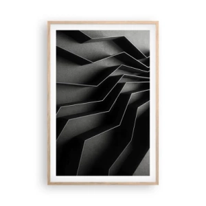 Plagát v ráme zo svetlého duba - Priestorový poriadok - 61x91 cm