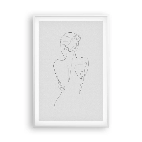 Plagát v bielom ráme - Hudba tela - 61x91 cm