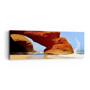 Obraz na plátne - Voda a vietor po tisíce rokov - 90x30 cm