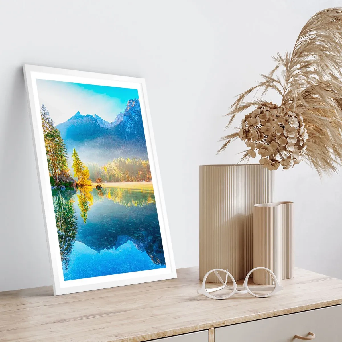 Plagát v bielom ráme - Majestát a sladkosť - 61x91 cm