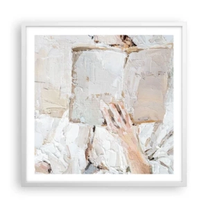 Plagát v bielom ráme - V inom svete - 60x60 cm