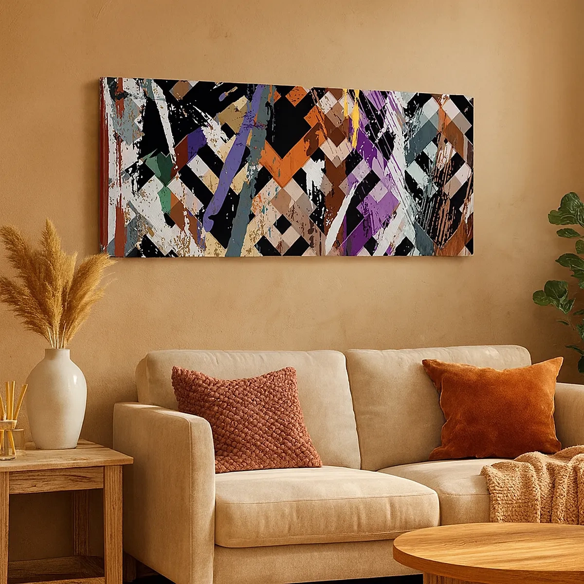 Obraz na plátne - Umocnené na druhú - 30x30 cm