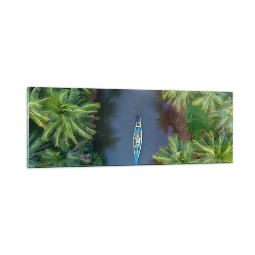 Obraz na skle - Na tropickom chodníku - 90x30 cm