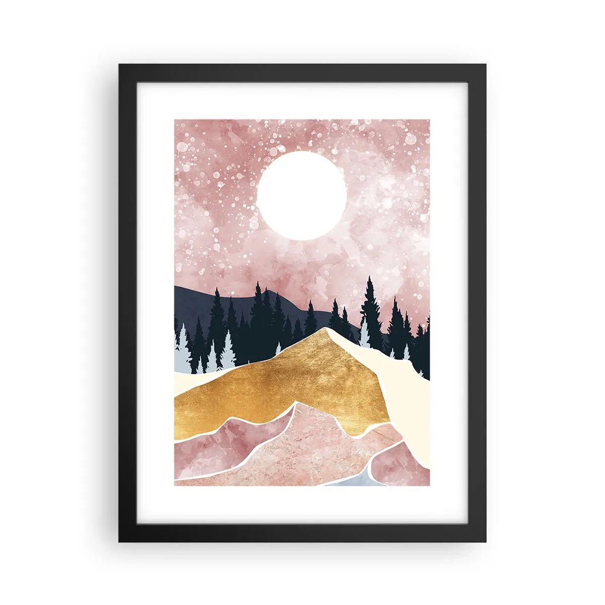 Plagát v čiernom ráme - Nočná hliadka - 30x40 cm