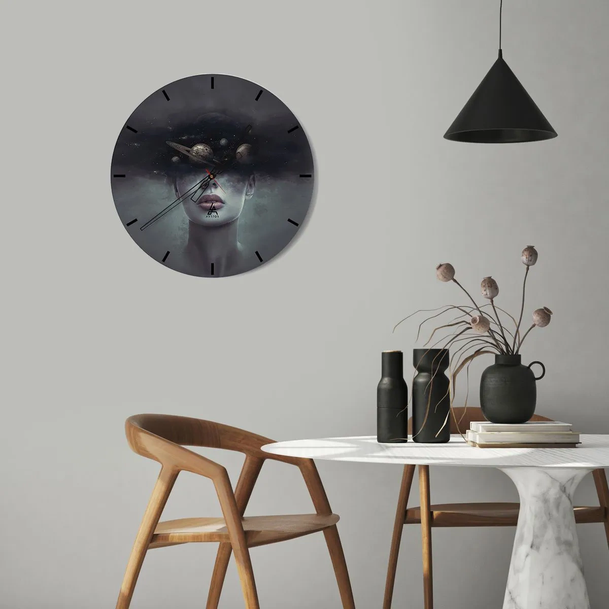 Nástenné hodiny - A planéty… - 40x40 cm