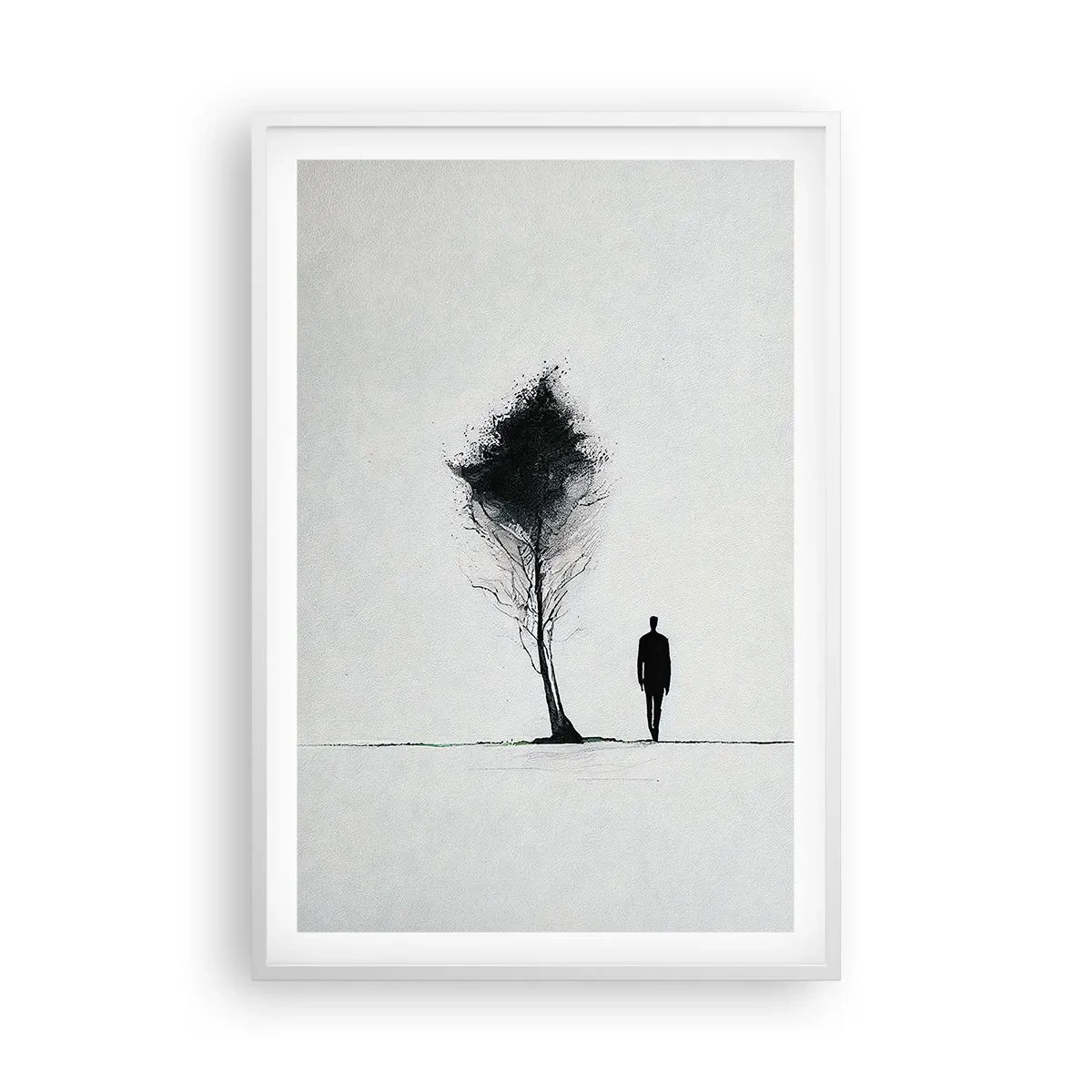 Plagát v bielom ráme - Všetci sa túlame - 61x91 cm