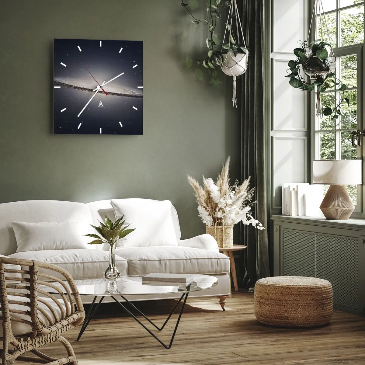 Nástenné hodiny - Kedysi dávno v jednej preďalekej galaxii… - 40x40 cm
