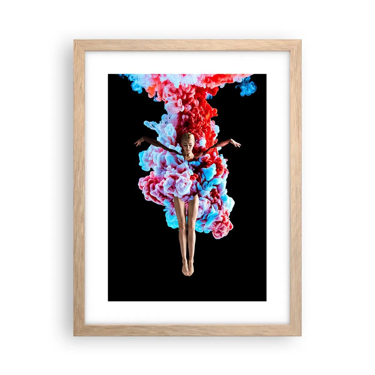 Plagát v ráme zo svetlého duba - V plnom kvete - 30x40 cm