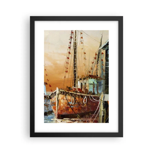 Plagát v čiernom ráme - Pokojný návrat - 30x40 cm