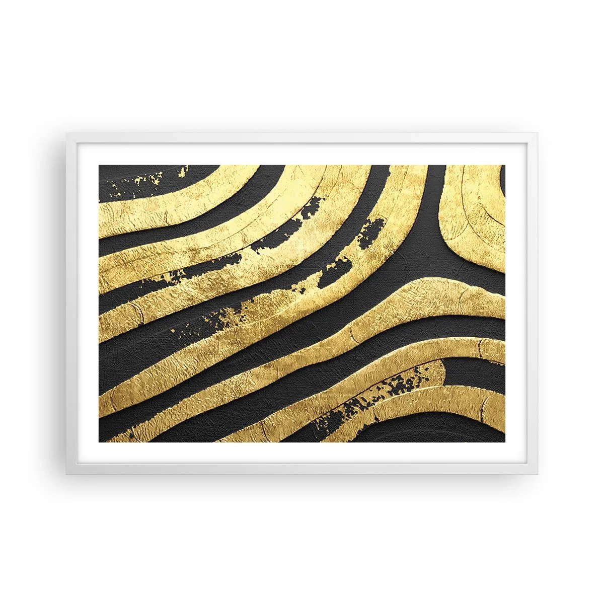 Plagát v bielom ráme - Všetko plynie - 70x50 cm