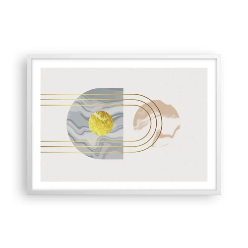 Plagát v bielom ráme - Jas a žiarivosť - 70x50 cm