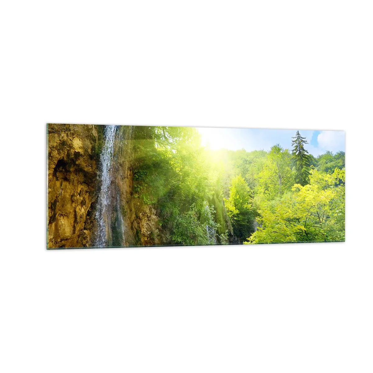 Obraz na skle - To musí byť Eden - 140x50 cm