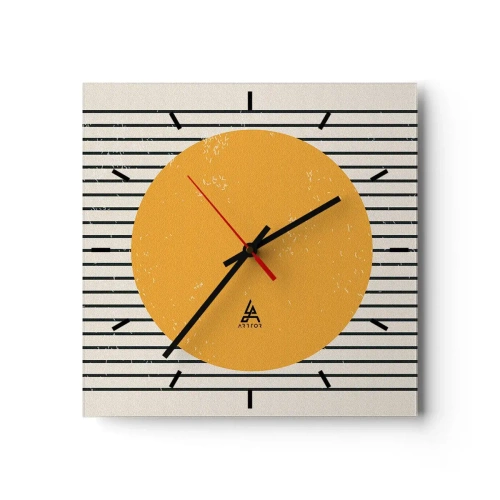 Nástenné hodiny - Sila jednoduchosti - 40x40 cm
