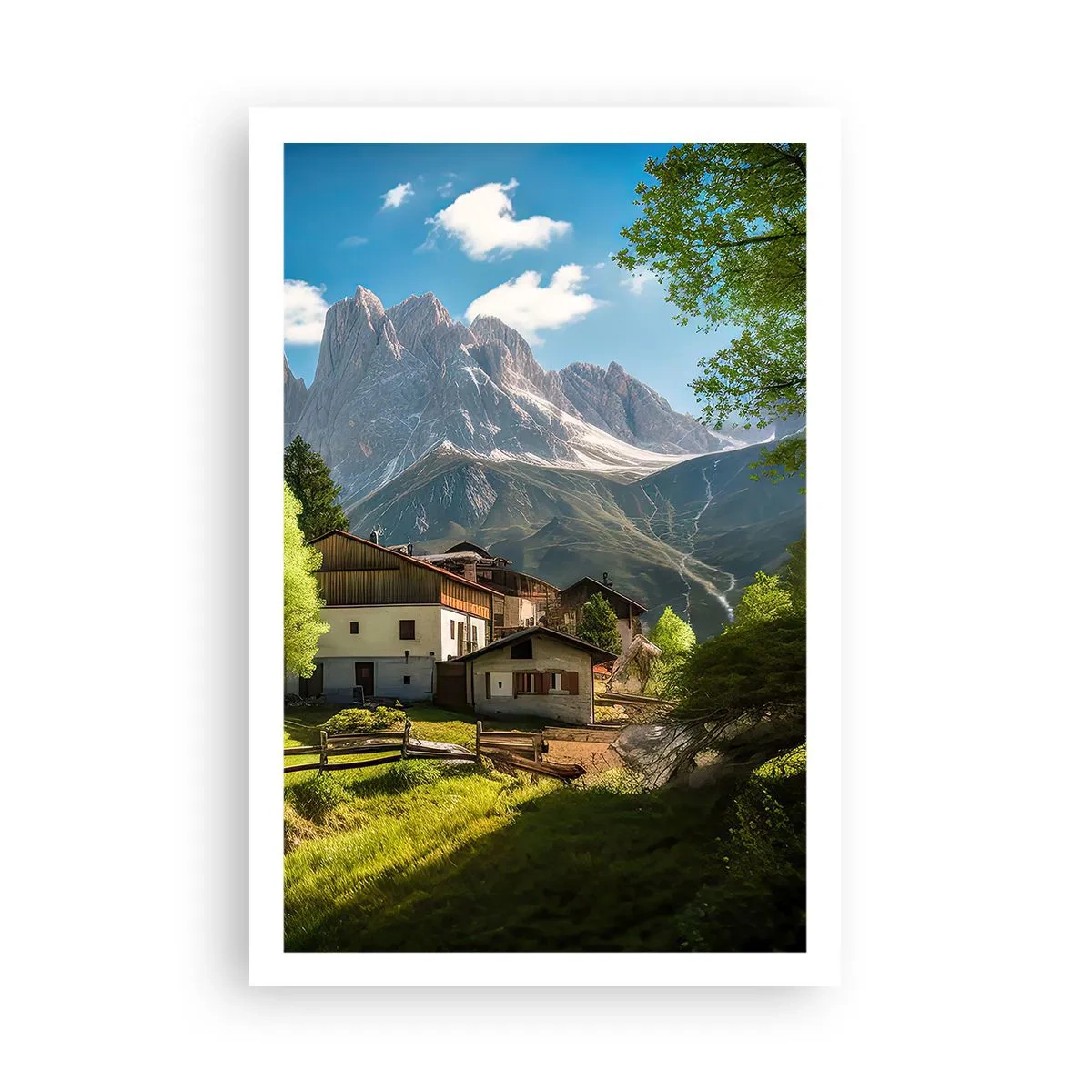 Plagát - Alpská idyla - 61x91 cm
