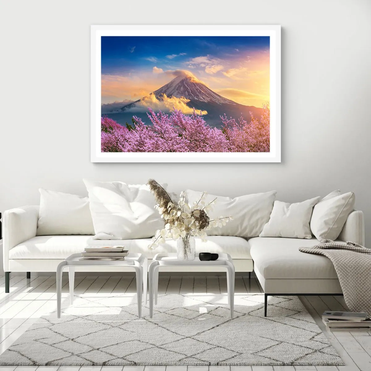 Plagát v bielom ráme - Japonská sviatosť - 100x70 cm