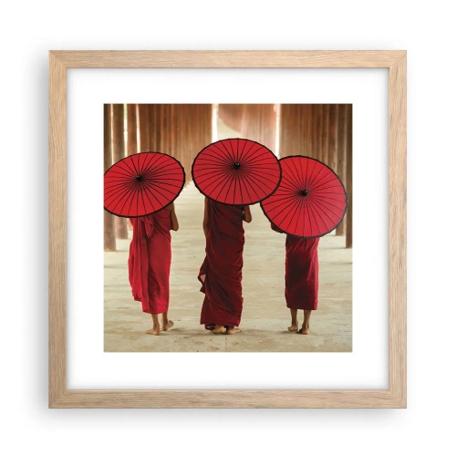 Plagát v ráme zo svetlého duba - Na ceste do Čistej ríše - 30x30 cm