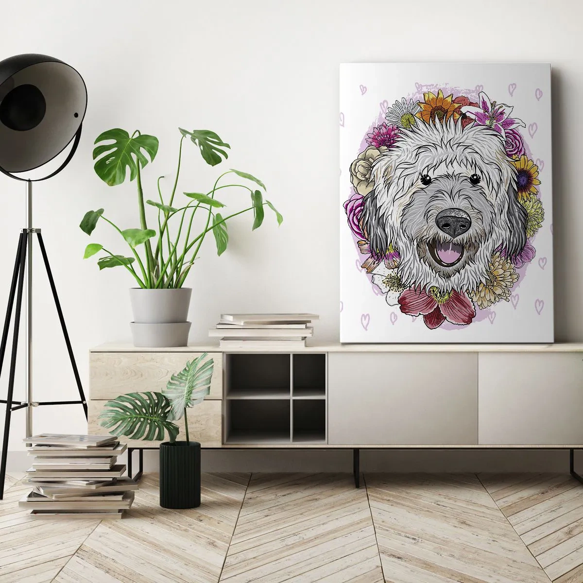 Obraz na plátne - Šteňacia radosť - 70x100 cm