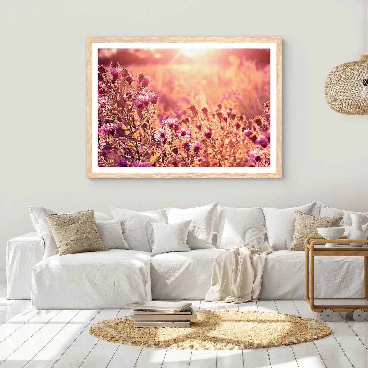 Plagát v ráme zo svetlého duba - Než skončí leto - 70x50 cm