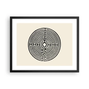 Plagát v čiernom ráme - Tajomný poriadok - 50x40 cm