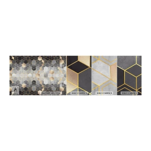 Vzorka samolepiacej fototapety Deluxe Sticker - Diamantová kompozícia - Abstrakcia, Kus, Grafika - 100x30 cm