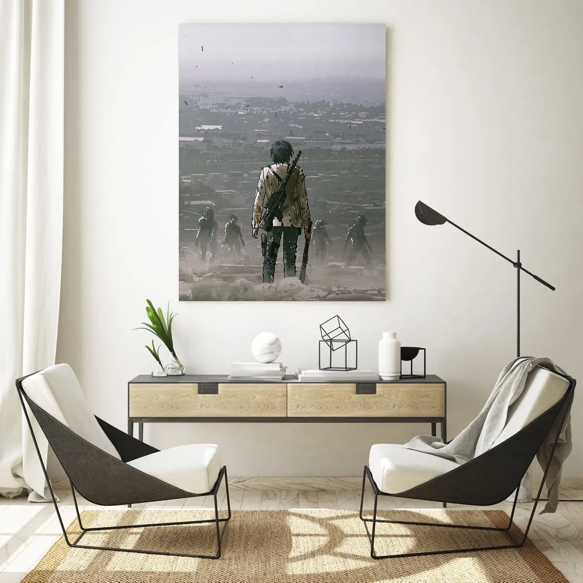 Obraz na skle - Posledný spravodlivý? - 50x70 cm