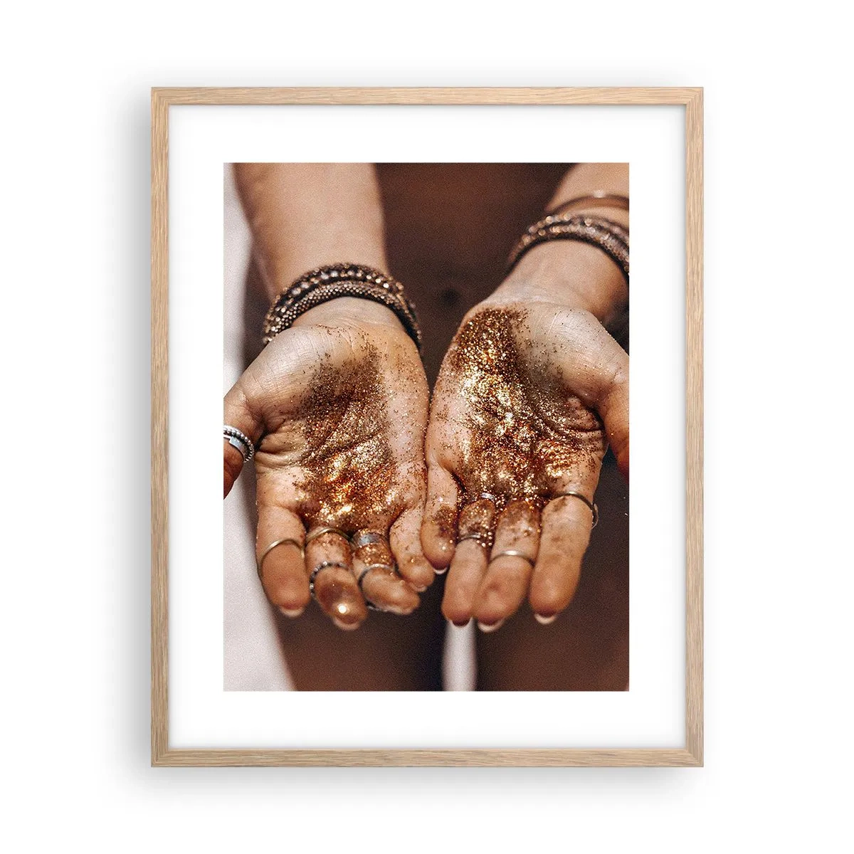 Plagát v ráme zo svetlého duba - Darček pre teba - 40x50 cm