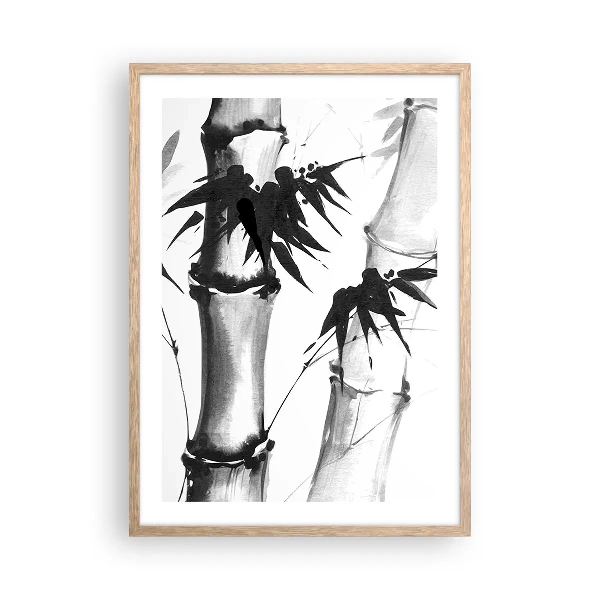 Plagát v ráme zo svetlého duba - Blízky záber na orient - 50x70 cm