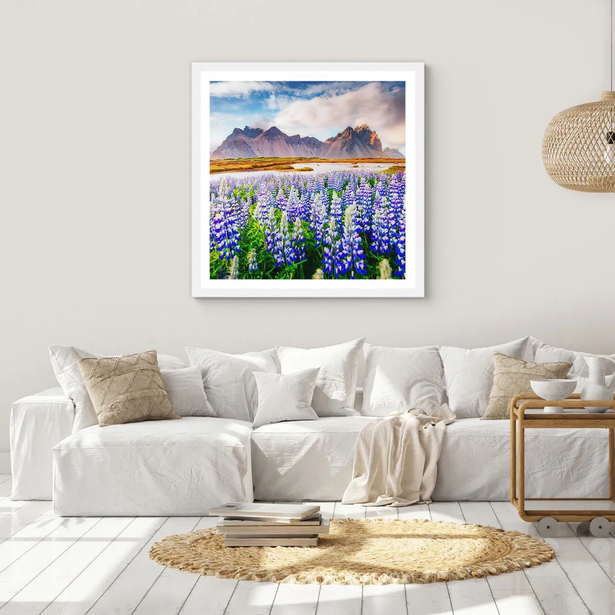 Plagát v bielom ráme - Sila a prísnosť vedľa miernosti - 50x50 cm