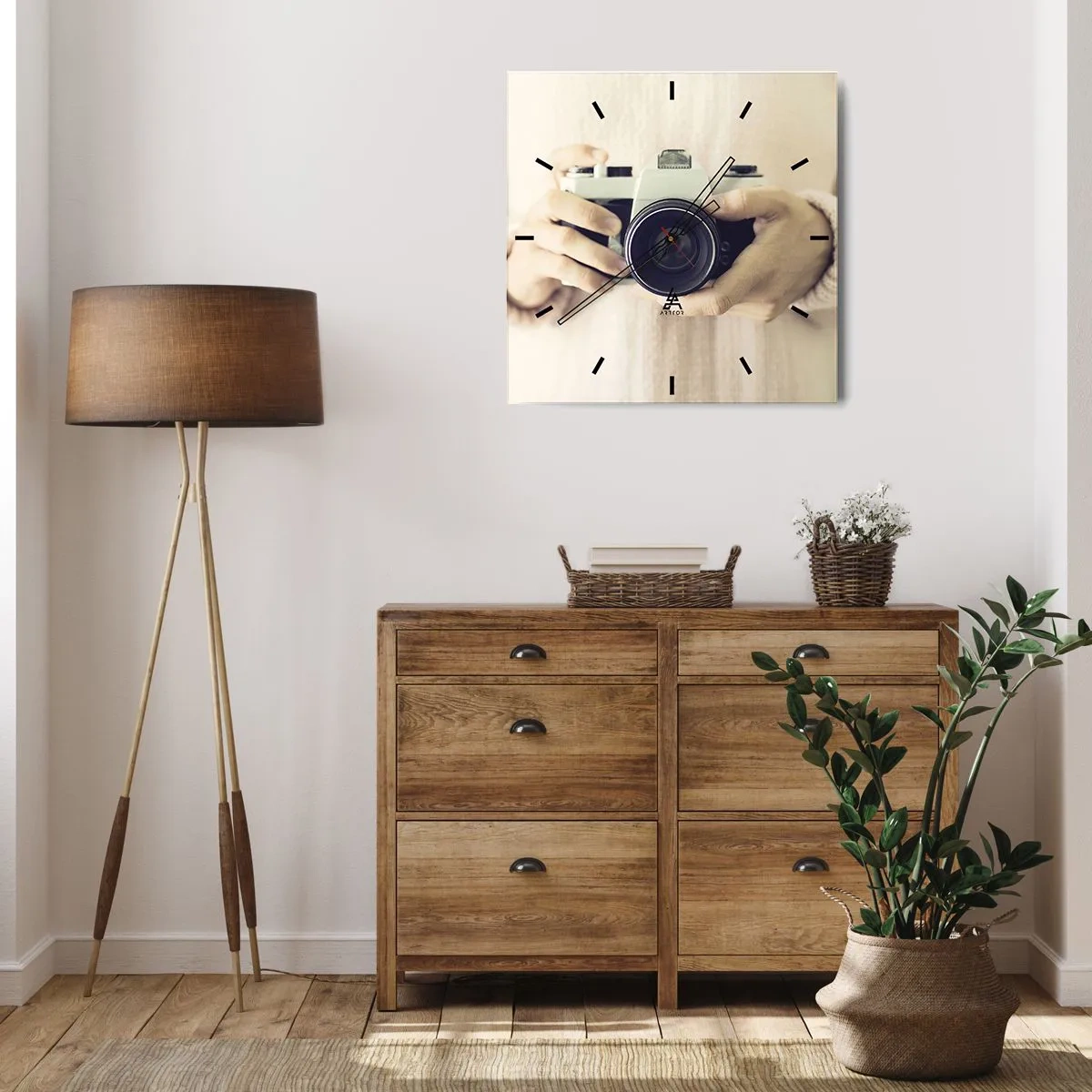 Nástenné hodiny - Pre viac informácií… - 40x40 cm