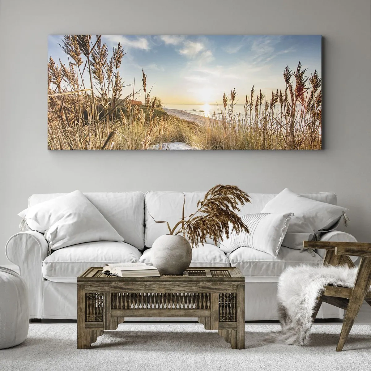 Obraz na plátne - Severná pláž - 100x40 cm