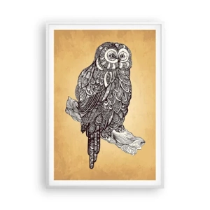 Plagát v bielom ráme - Majstrovské ornamenty múdrosti - 70x100 cm