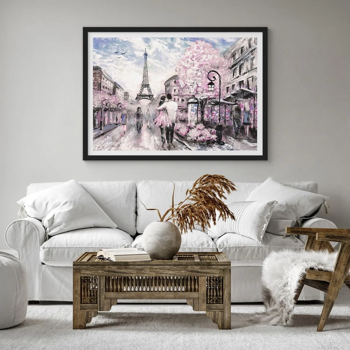 Plagát v čiernom ráme - Keď sa zamilovať, tak len v… - 100x70 cm