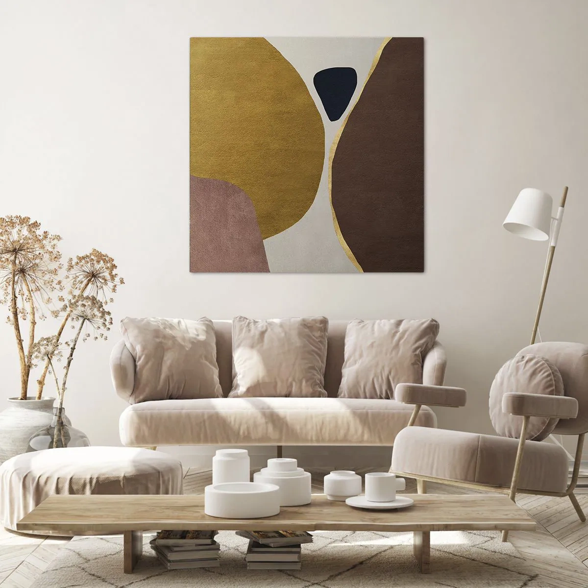 Obraz na plátne - Abstrakcia – miesto v priestore - 60x60 cm