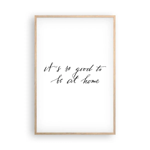 Plagát v ráme zo svetlého duba - Celá pravda - 61x91 cm