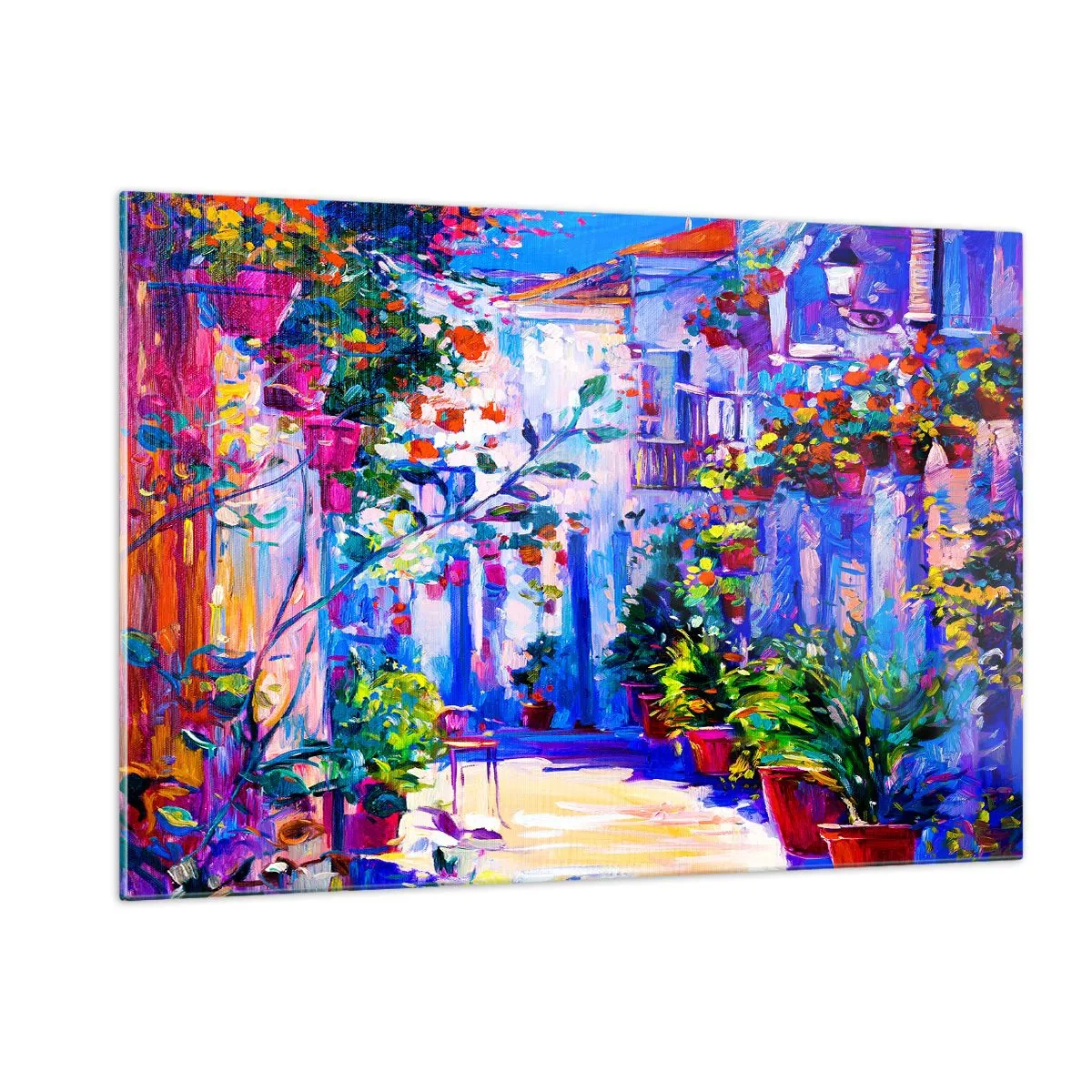 Obraz na skle - Impresia - talianska ulička - 120x80 cm