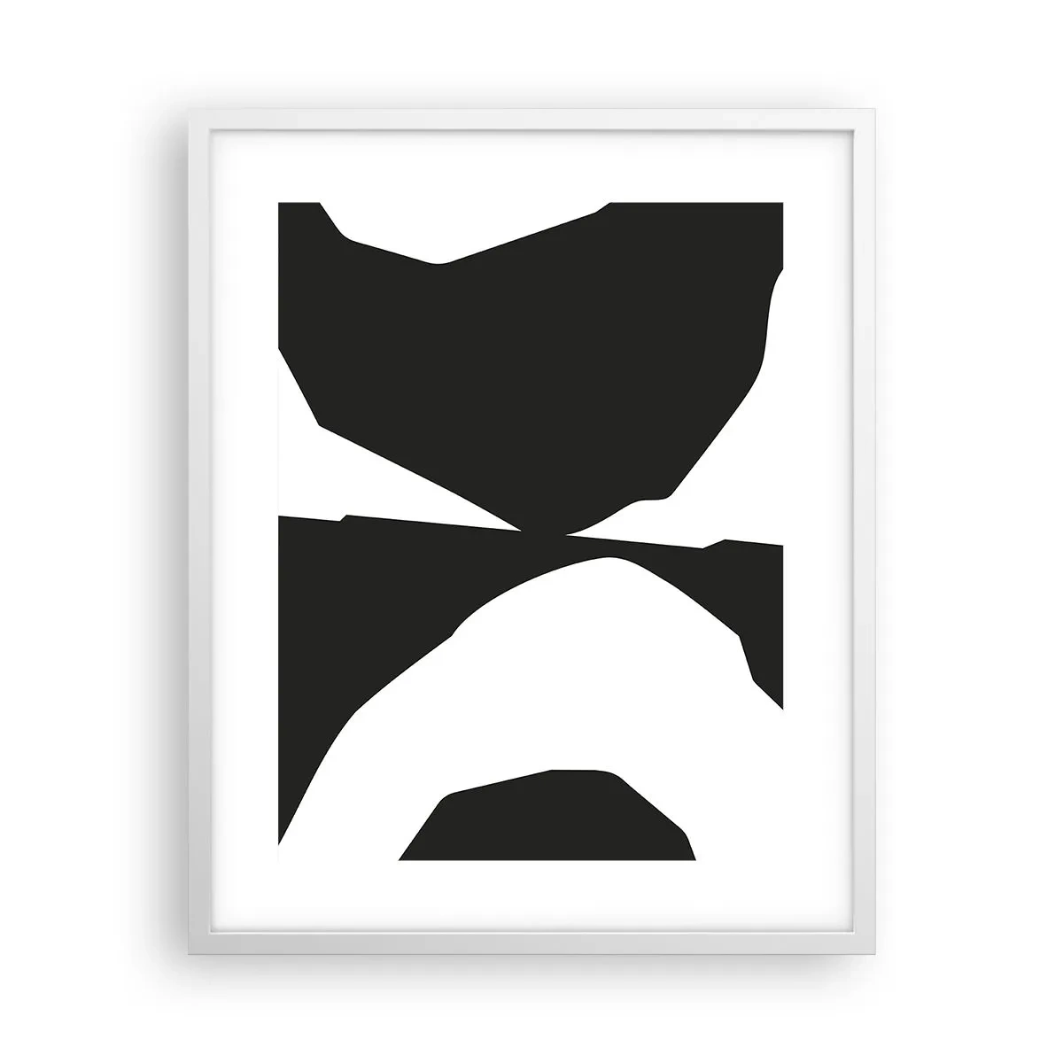 Plagát v bielom ráme - Positive-negative - 40x50 cm