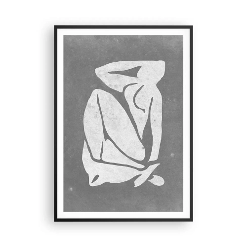 Plagát v čiernom ráme - V zádumčivosti - 70x100 cm