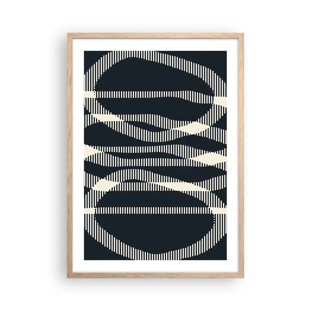 Plagát v ráme zo svetlého duba - Pokus o prelomenie temnoty - 50x70 cm