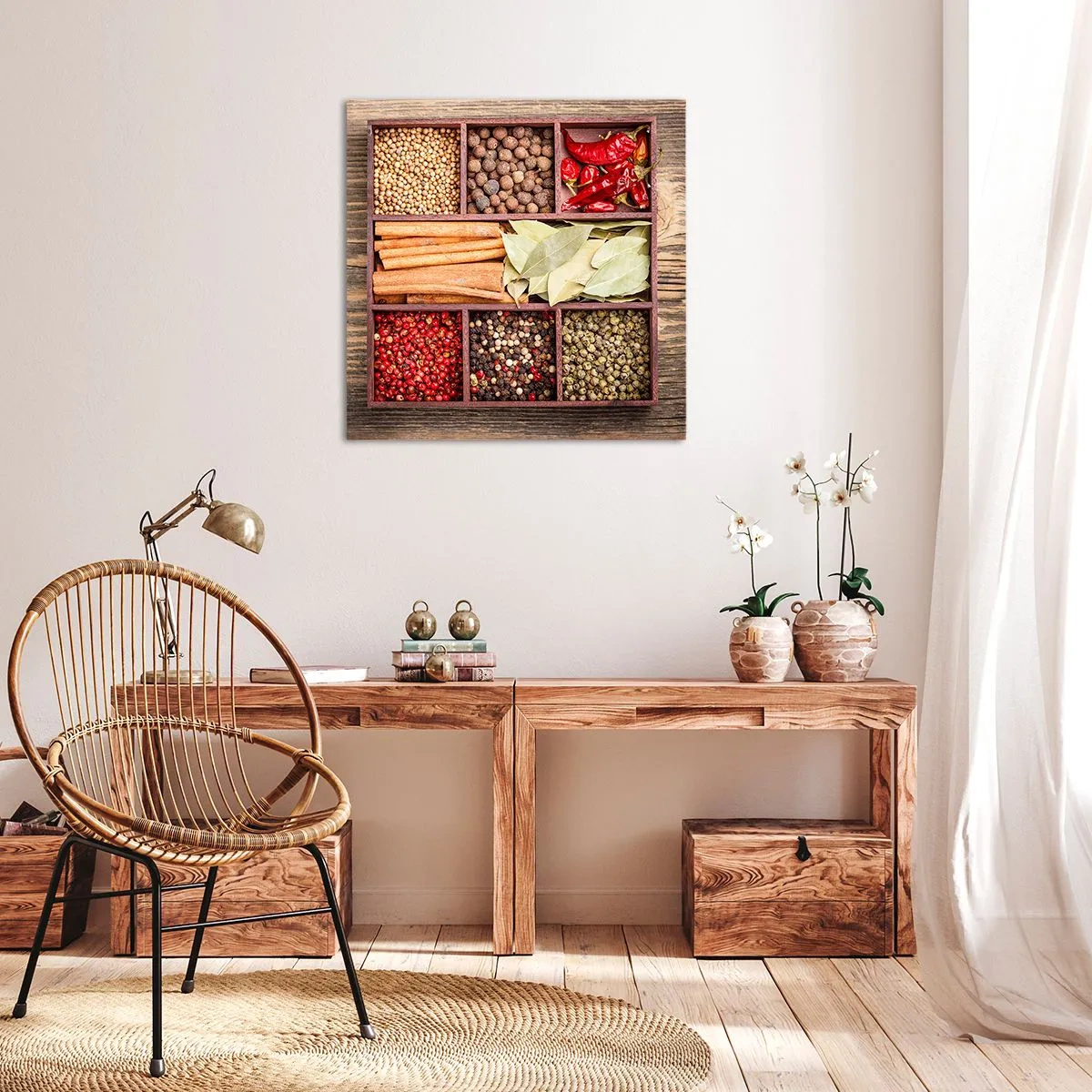 Obraz na plátne - Poriadok tvarov, buket vôní - 30x30 cm
