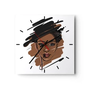 Nástenné hodiny - Sladká ako čokoláda - 30x30 cm