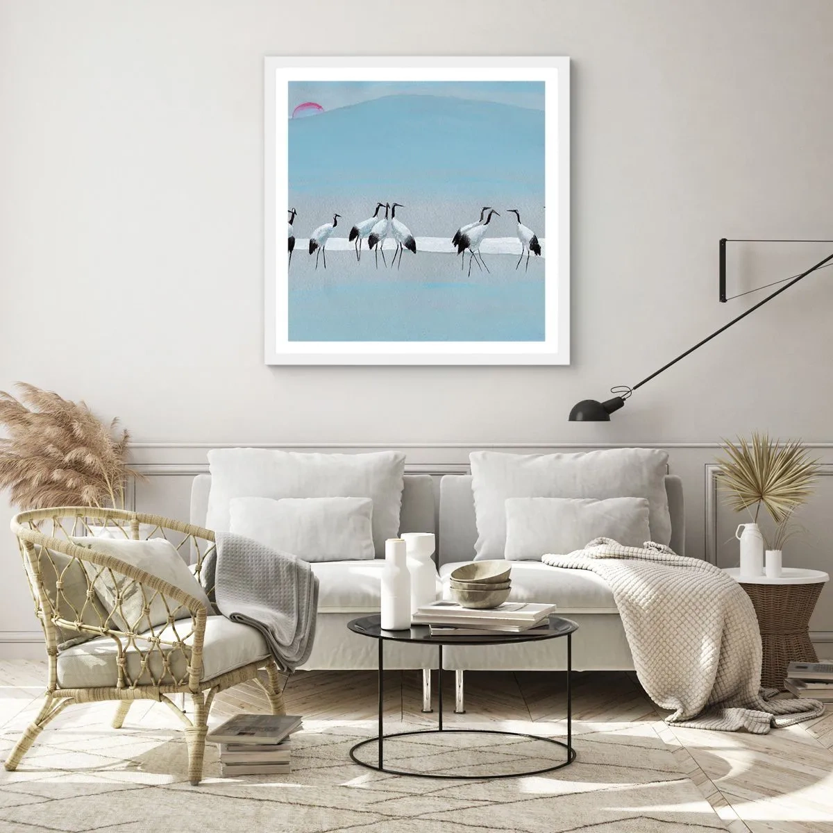 Plagát v bielom ráme - Po horúcom dni - 30x30 cm