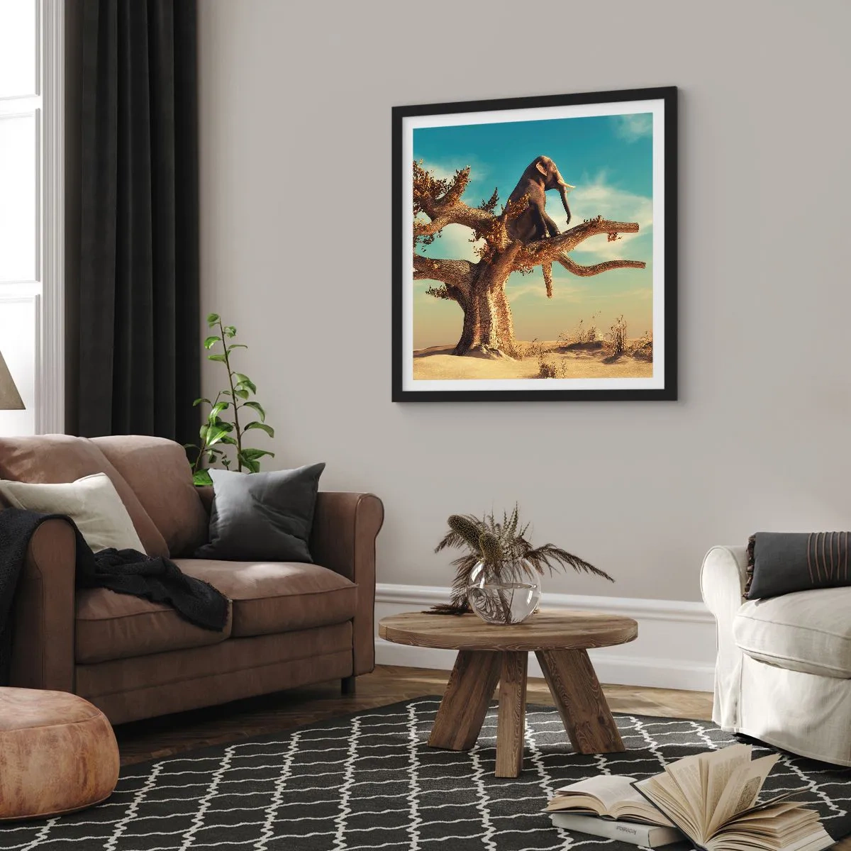 Plagát v čiernom ráme - Nový uhol pohľadu - 60x60 cm