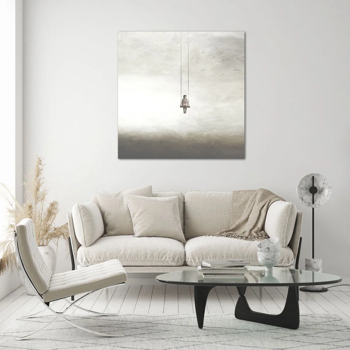 Obraz na skle - Dieťa v nás - 50x50 cm